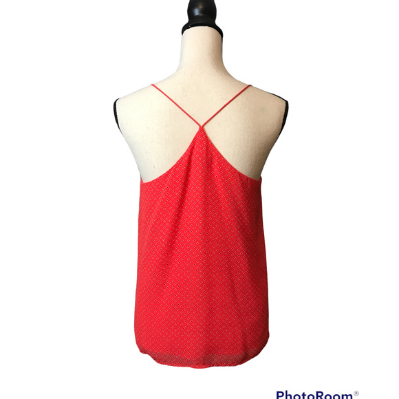 Skies are Blue Red Blouse, Size 8 - Picture 3 of 4